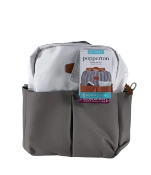 JJ Cole Popperton Diaper Bag, Cream Mushroom