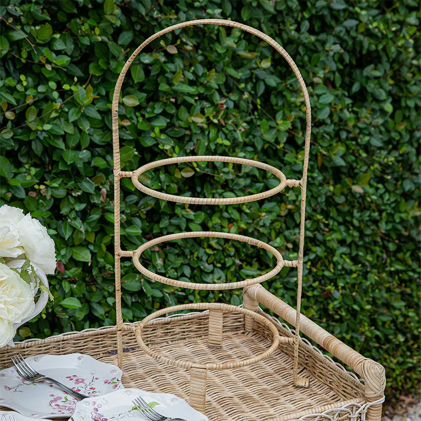 Juliska | Provence Rattan Tiered Server - Whitewash