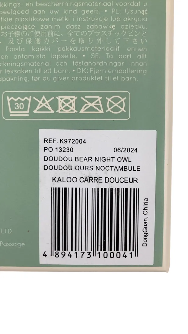 Kaloo Doudou Bear Night Owl