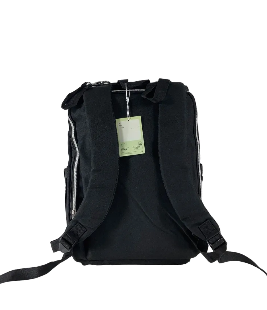 KeaBabies Explorer Diaper Backpack, Trendy Black