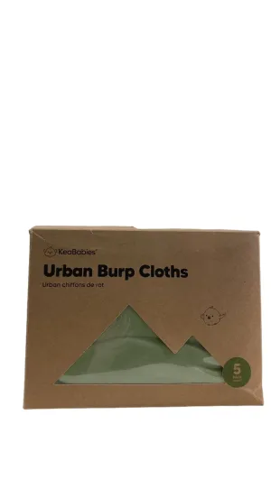 KeaBabies Urban Burp Cloths, Hunter