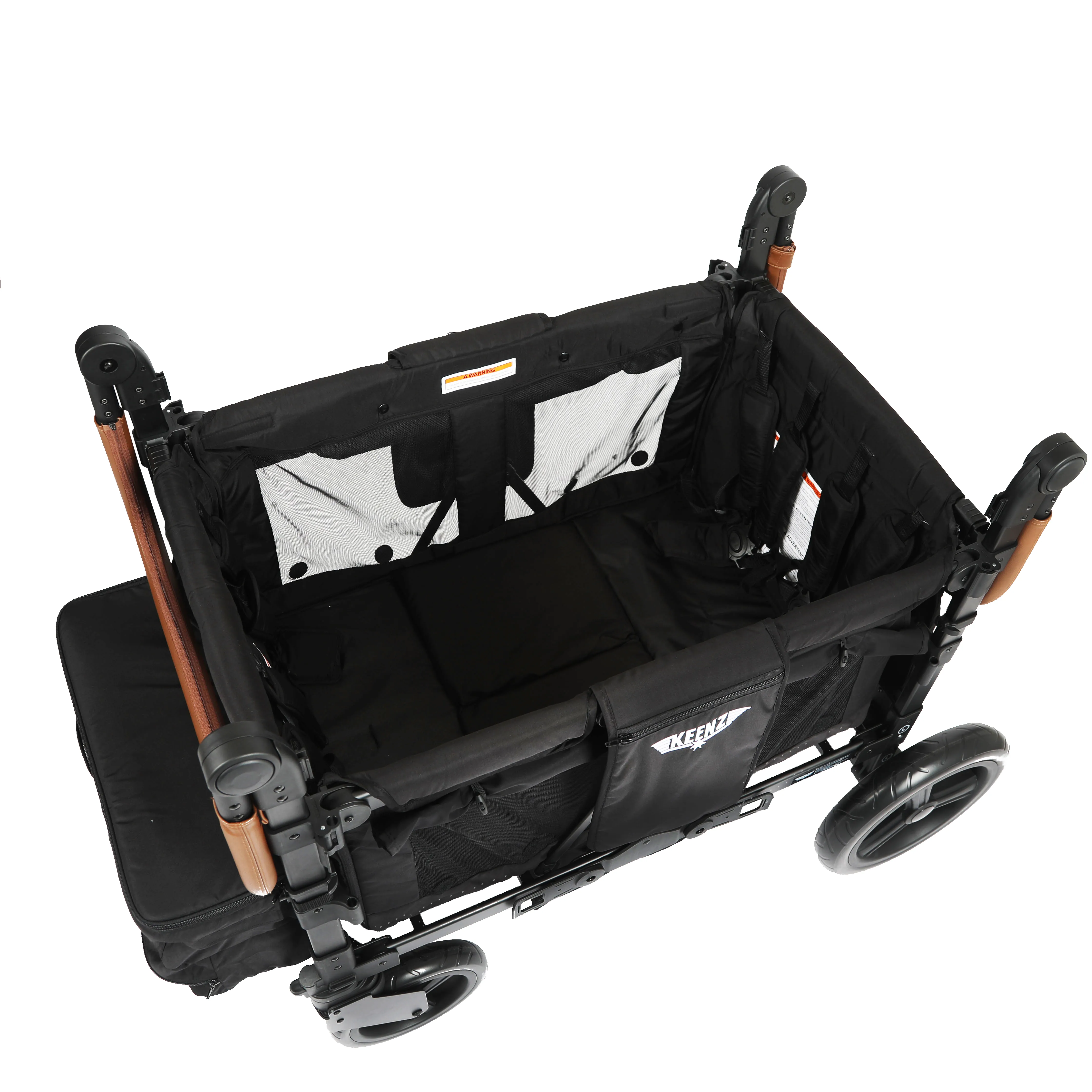 Keenz DUO The Dynamic 4 Passenger Stroller Wagon, Black