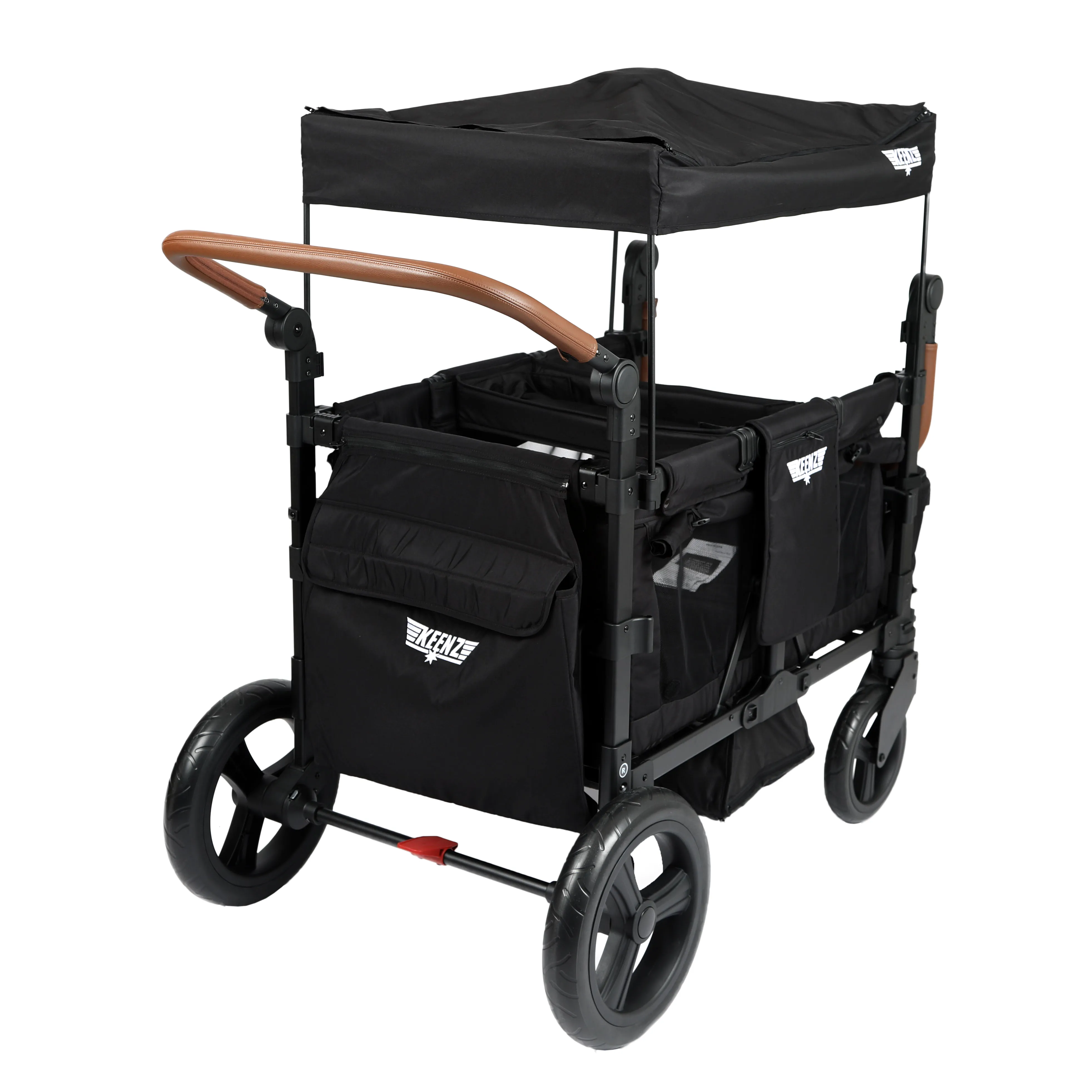 Keenz DUO The Dynamic 4 Passenger Stroller Wagon, Black