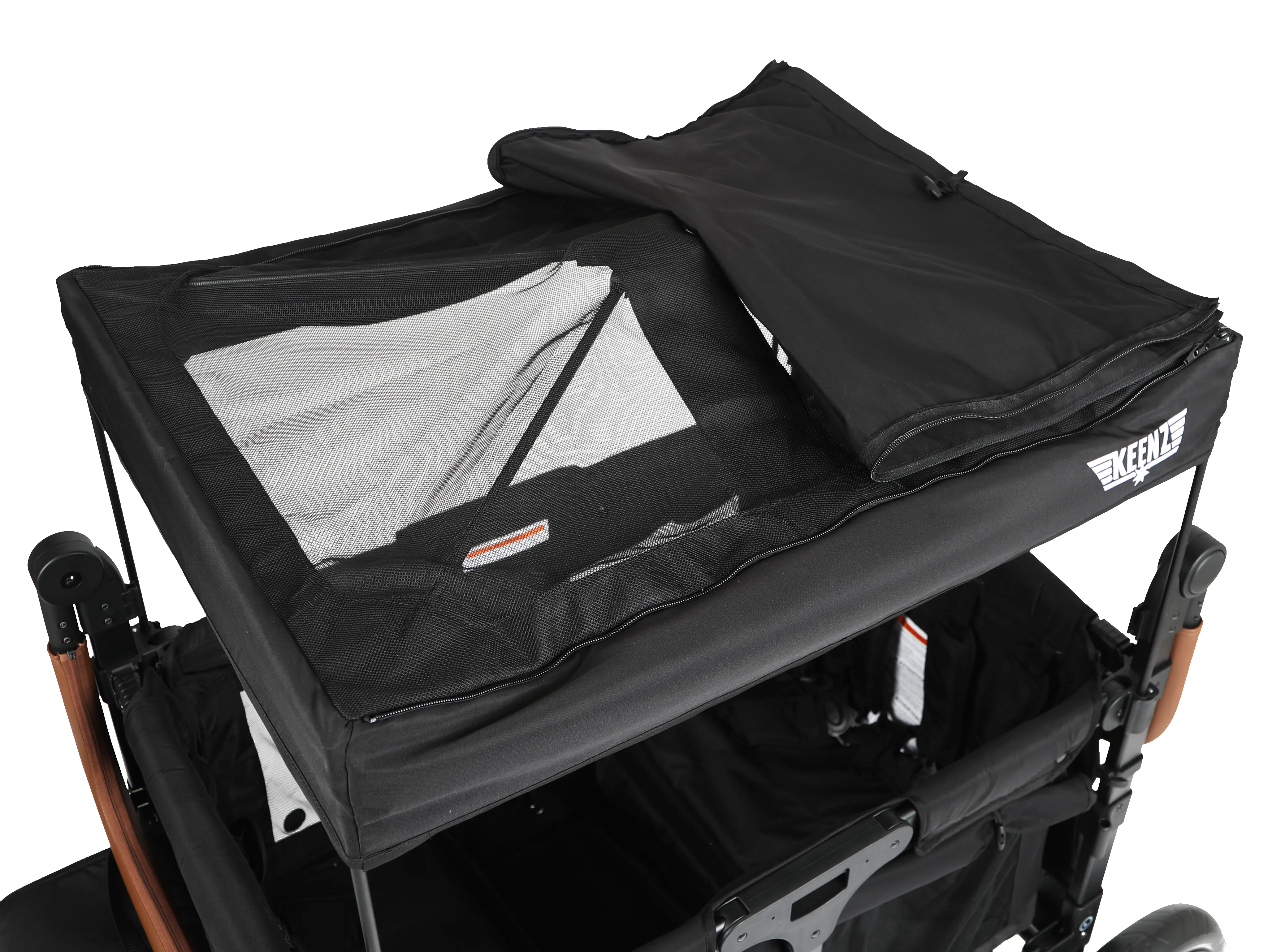 Keenz DUO The Dynamic 4 Passenger Stroller Wagon, Black