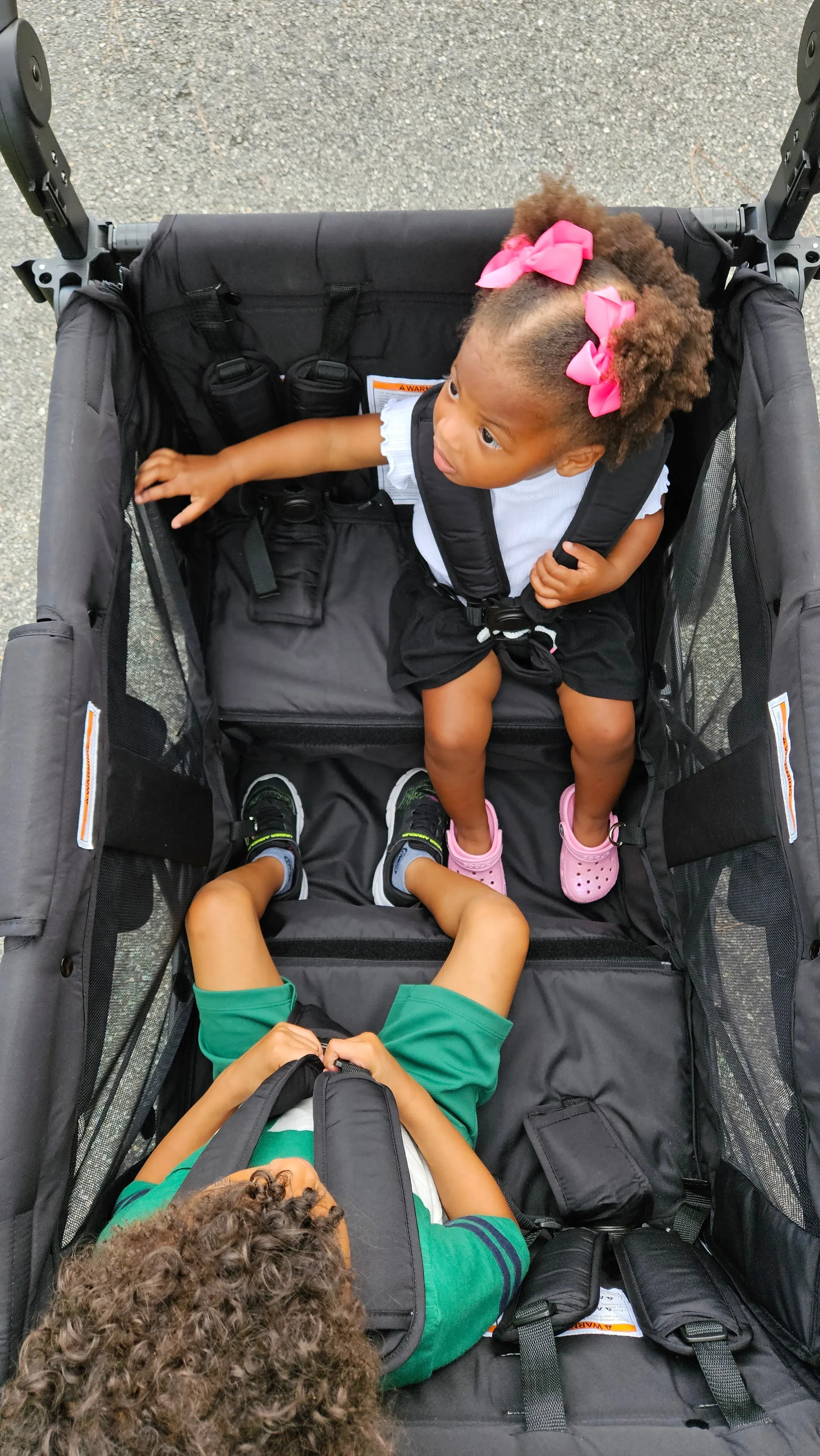 Keenz DUO The Dynamic 4 Passenger Stroller Wagon, Black