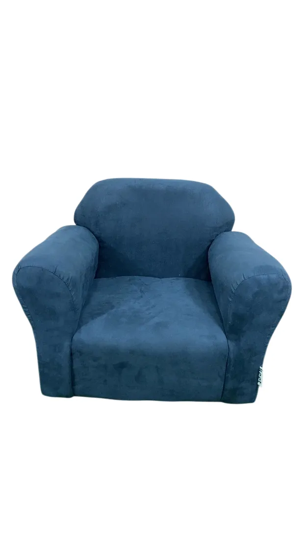 Keet Roundy Microsuede Children’s Chair, Navy
