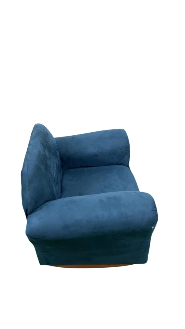 Keet Roundy Microsuede Children’s Chair, Navy