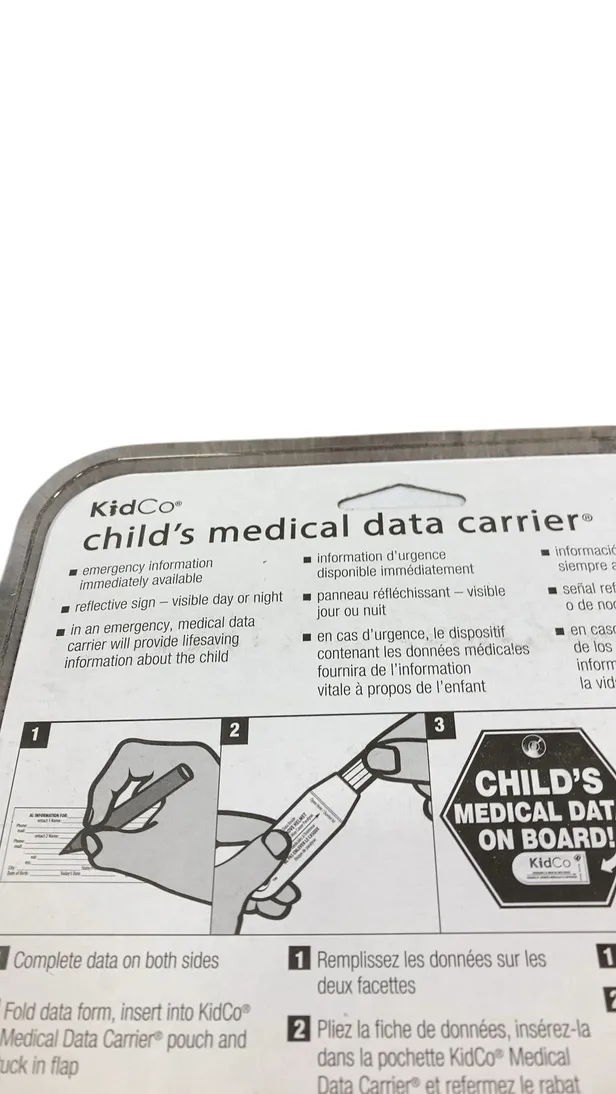 KidCo Medical Data Carrier