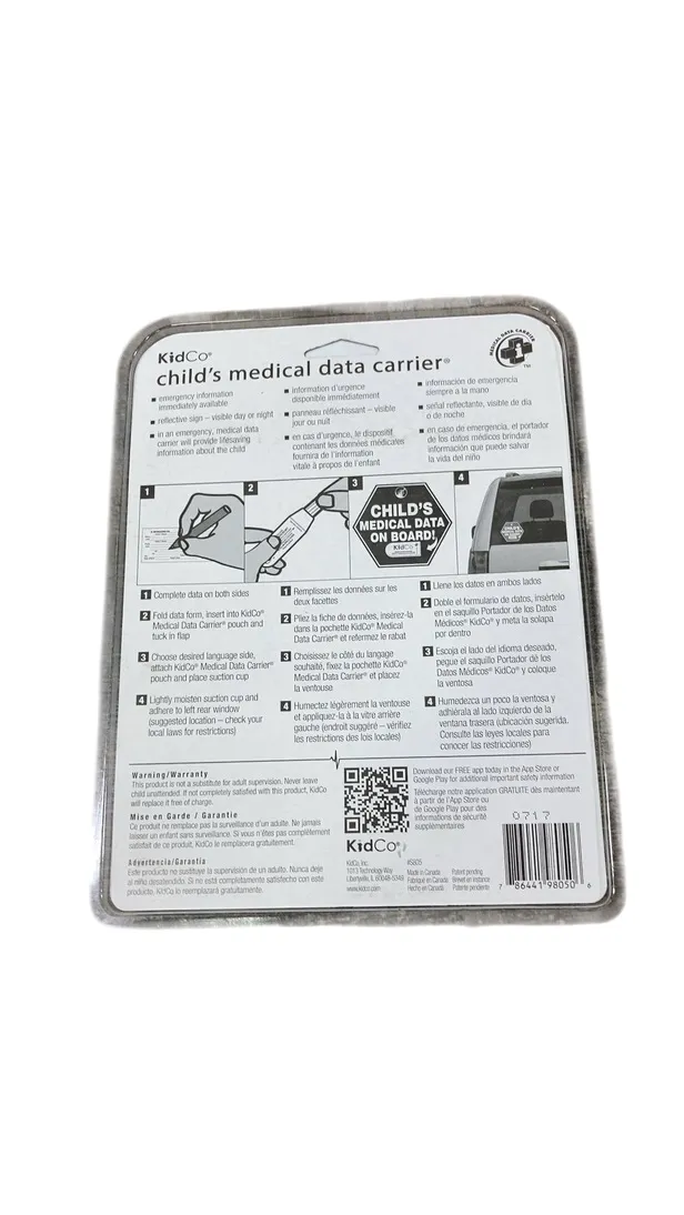 KidCo Medical Data Carrier