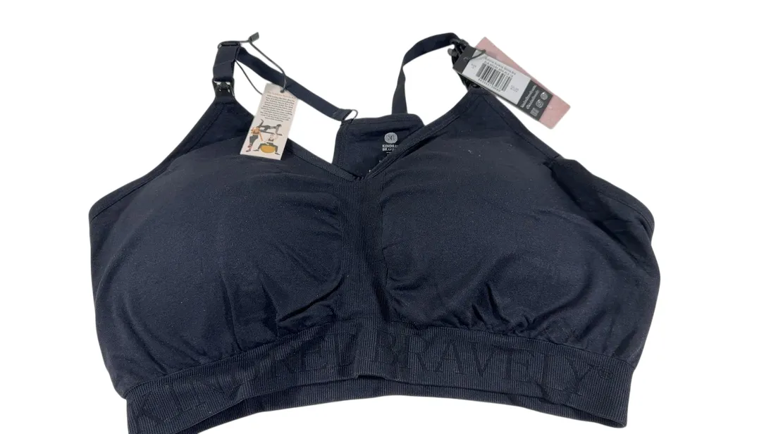 Kindred Bravely Sublime Nursing Sports Bra, Black, Regular, 1X