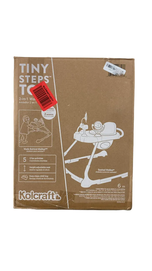 Kolcraft Tiny Steps Too Baby Walker, Clouds & Rainbows