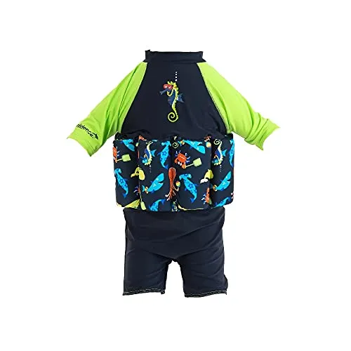 Konfidence Floatsuit, Navy Breton Stripe, 1-2yrs/X-Small