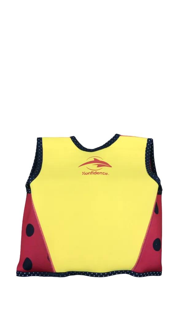Konfidence Original Swim Jacket, Medium (3-5 years), Pink Ladybird