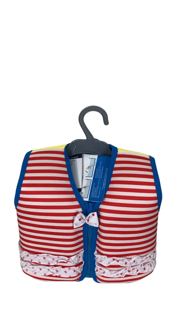 Konfidence Original Swim Jacket, Medium (3-5 years), Red Stripe