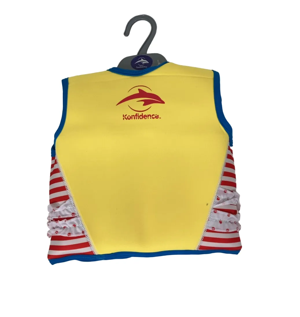 Konfidence Original Swim Jacket, Medium (3-5 years), Red Stripe