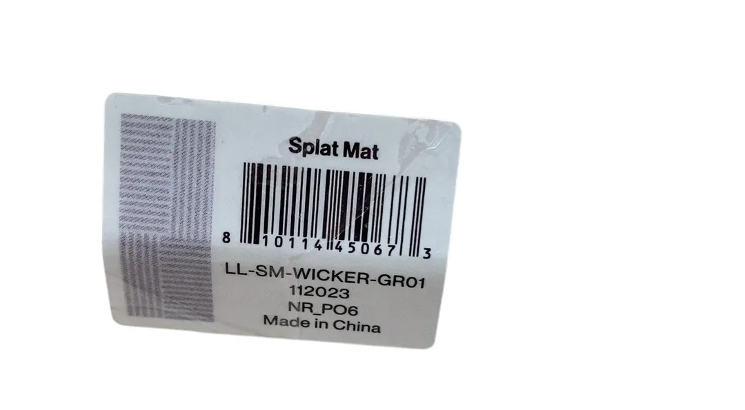 Lalo Splat Mat, Grey Wickerwork