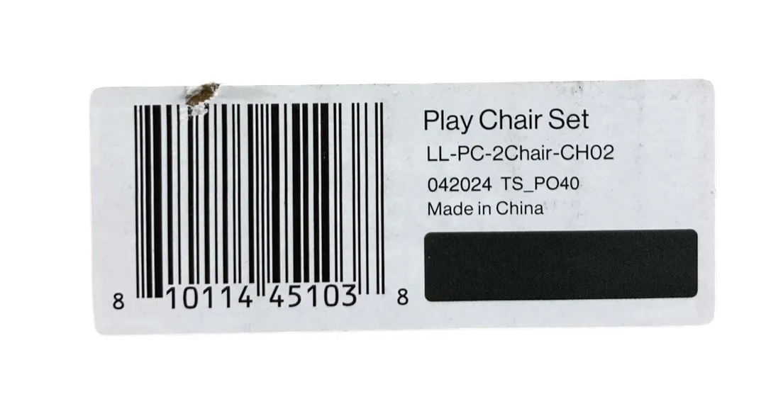 Lalo The Play Chair Set of 2, Licorice