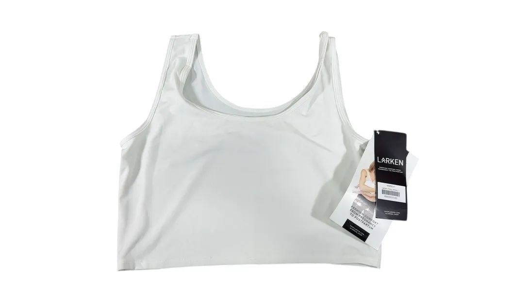 Larken The Larken X Nursing Bra, Large, White