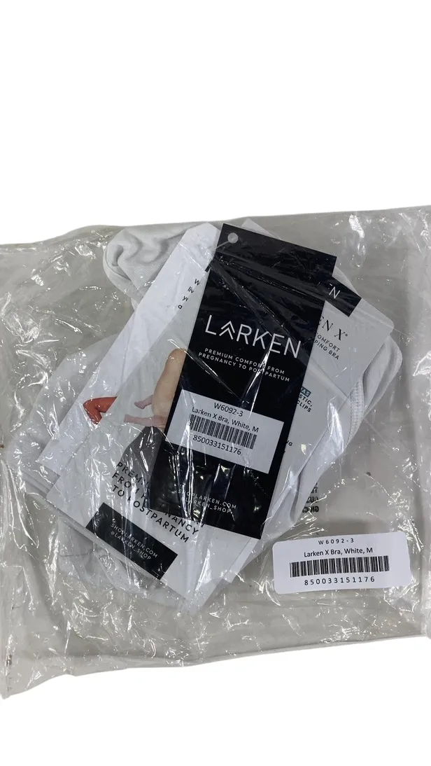 Larken The Larken X Nursing Bra, Medium, White