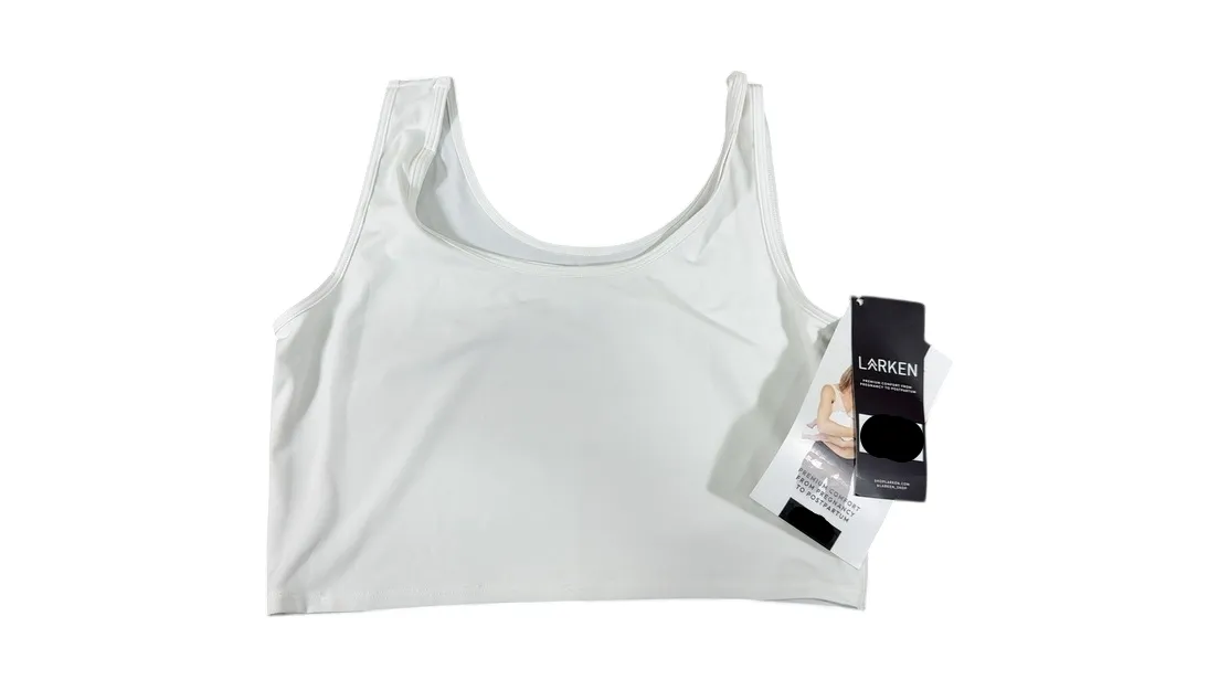 Larken The Larken X Nursing Bra, Medium, White