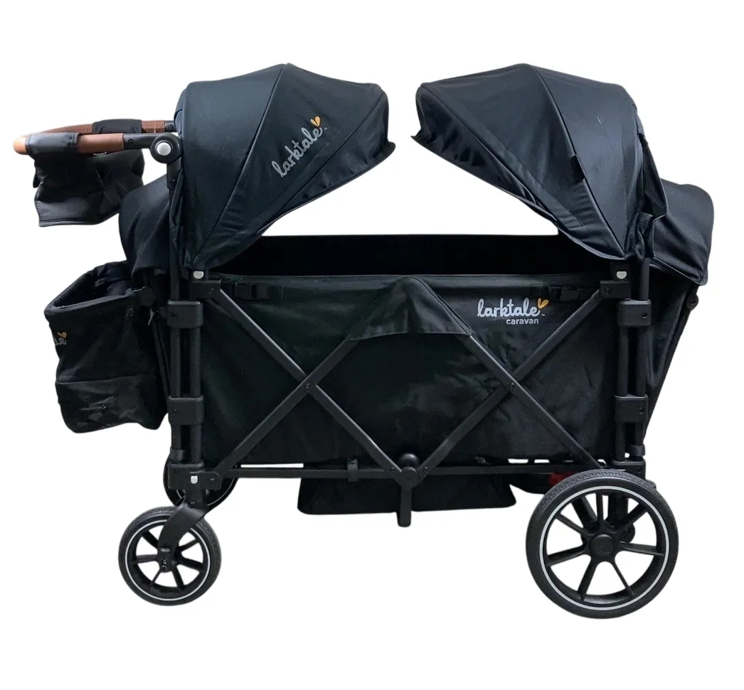 Larktale Caravan V3 Extra Capacity Stroller Wagon, 2024, Byron Black