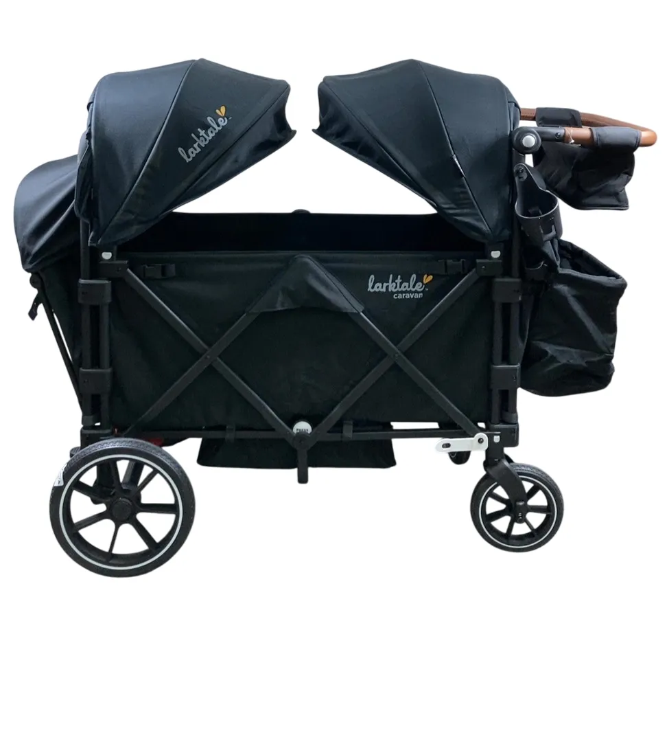 Larktale Caravan V3 Extra Capacity Stroller Wagon, 2024, Byron Black