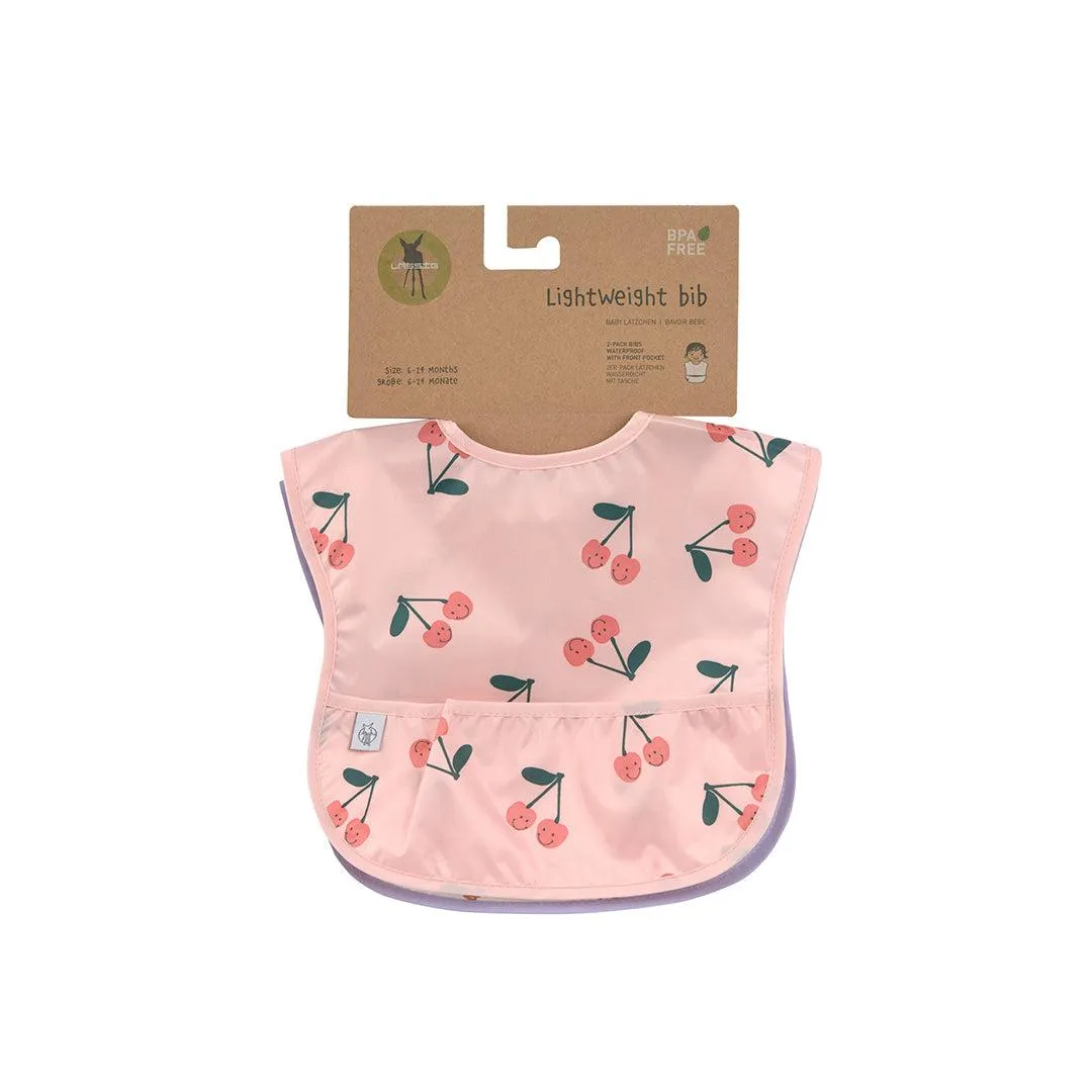 Lassig Lightweight Bibs 2pcs - Happy Fruits - Cherry
