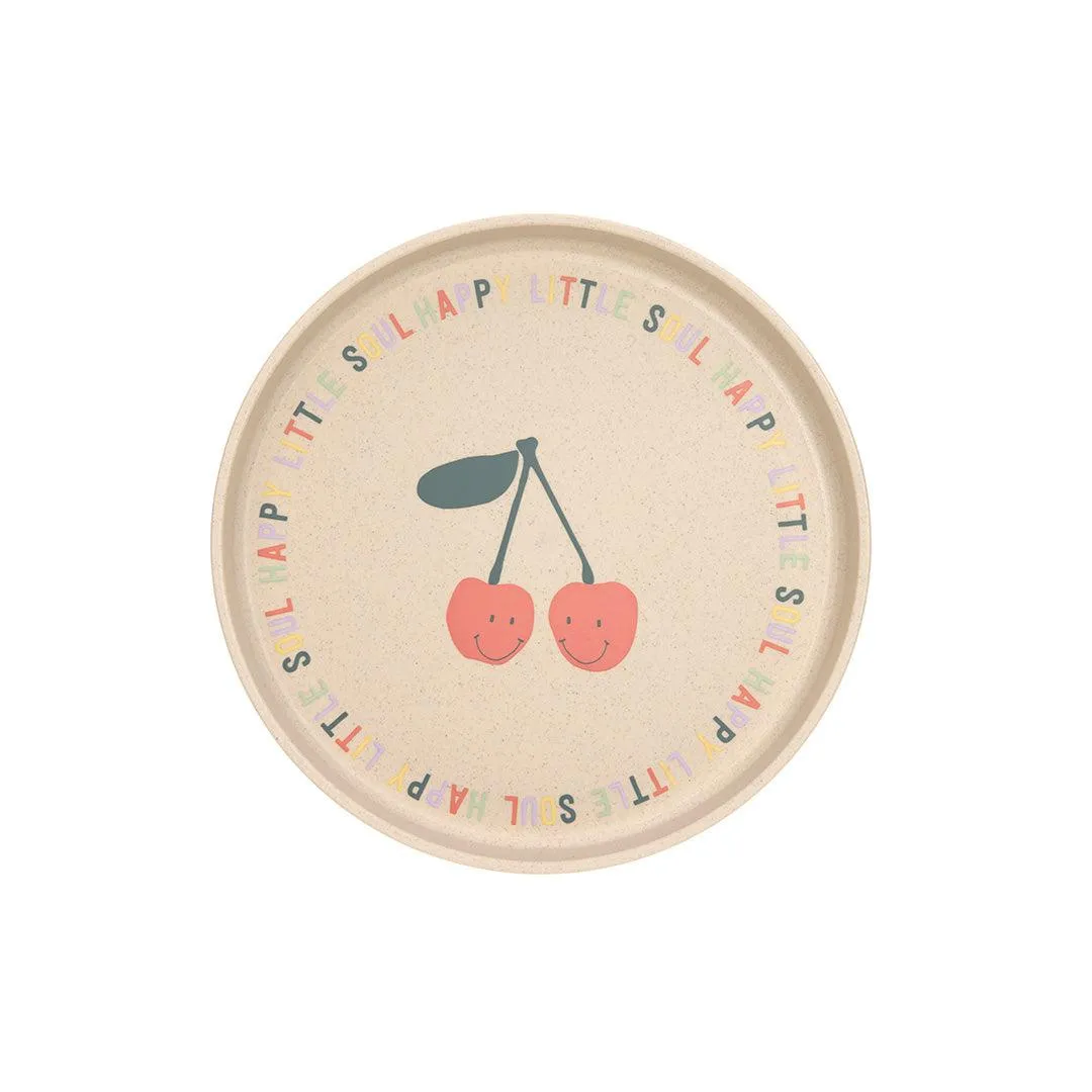 Lassig Plate Cellulose - Happy Fruits - Cherry