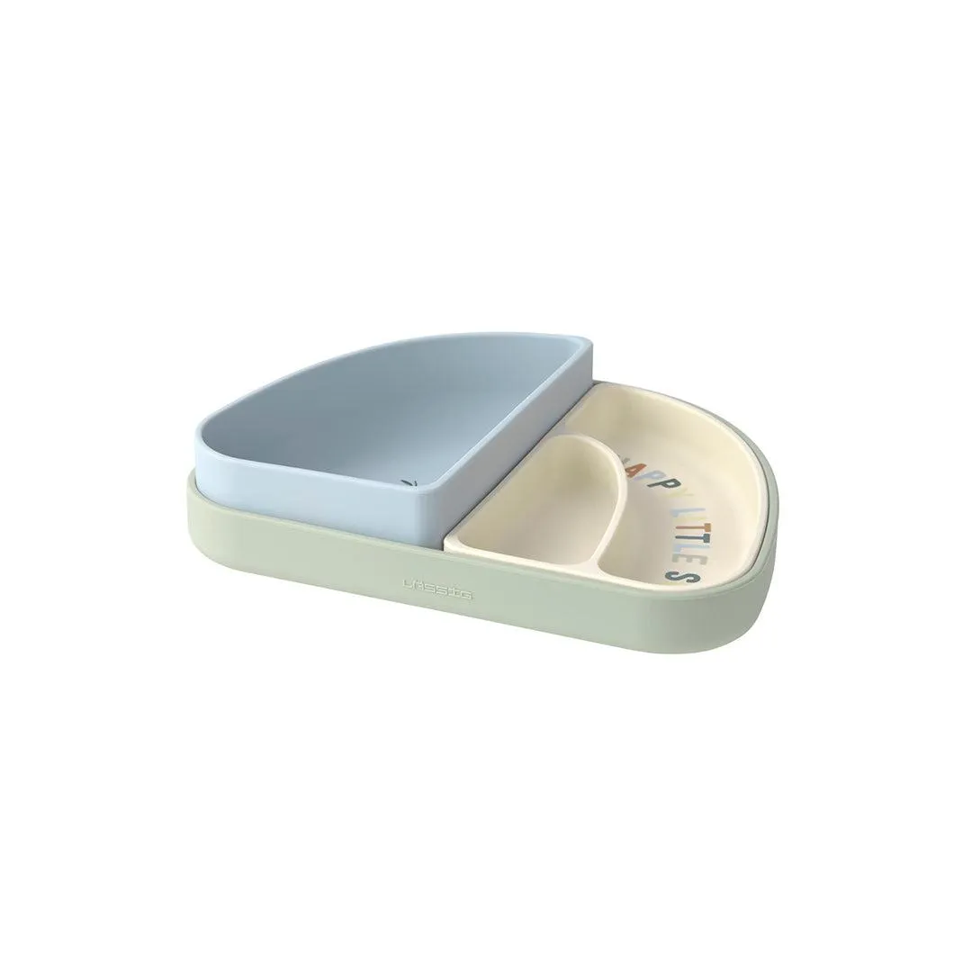 Lassig Silicone Section Dish Set - Happy Fruits - Lemon