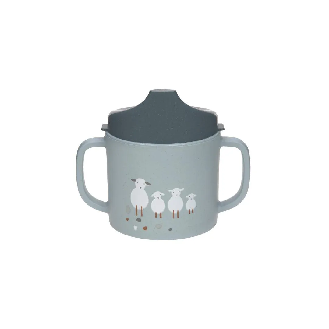 Lassig Sippy Cup - Blue - Tiny Farmer Sheep/Goose