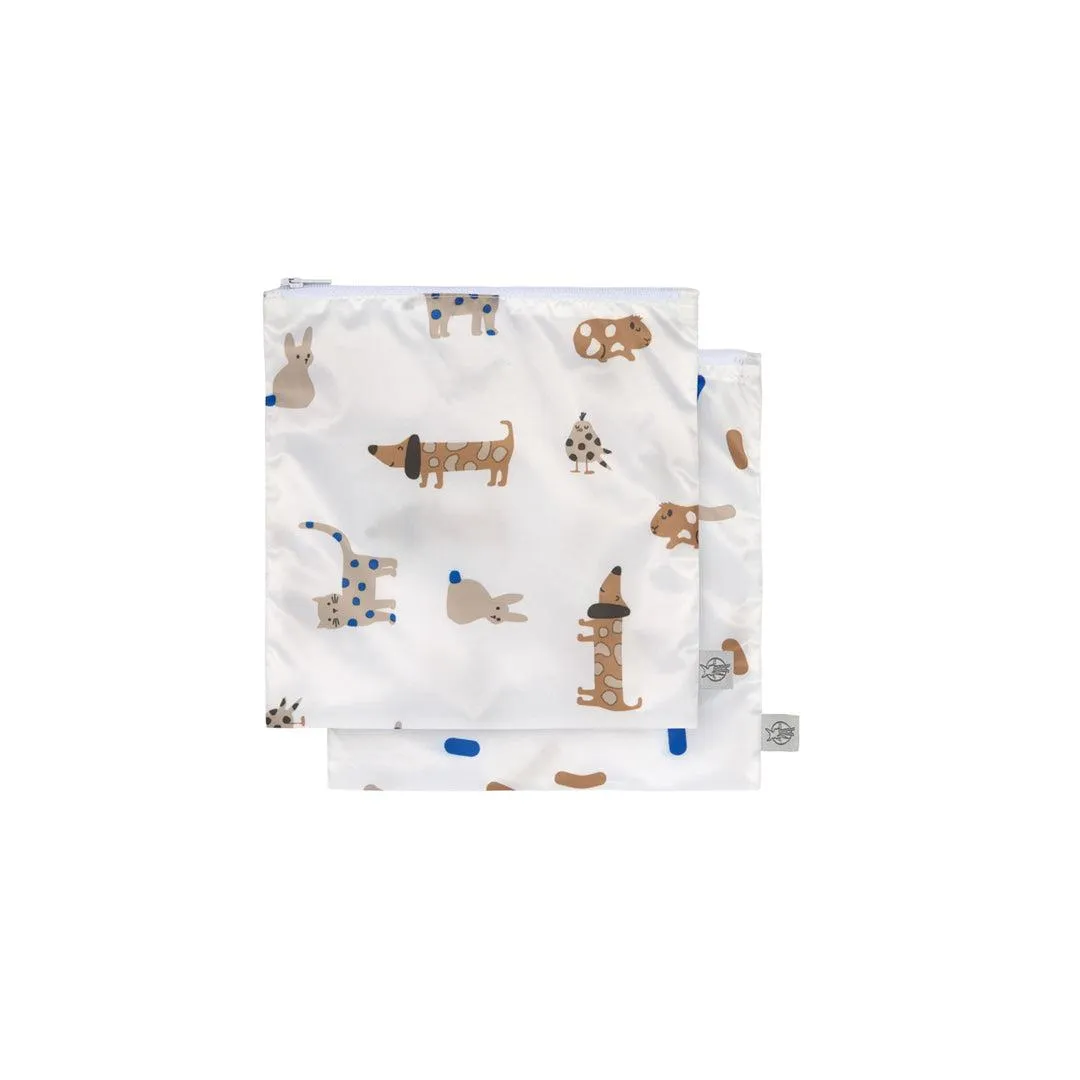 Lassig Snack Bag - 2 Pack - Royal Blue - Little Mateys