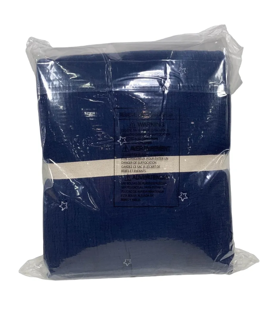 Levtex Baby Cloud Muslin 5 Piece Bedding Set, Navy