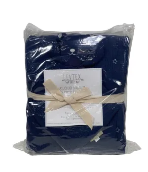 Levtex Baby Cloud Muslin 5 Piece Bedding Set, Navy