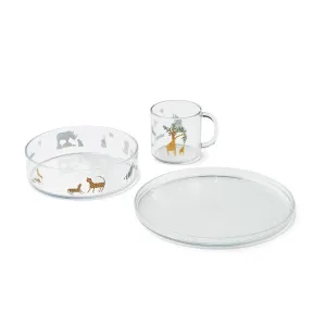 Liewood Siva Printed Tritan Tableware Set - All Together / Sandy