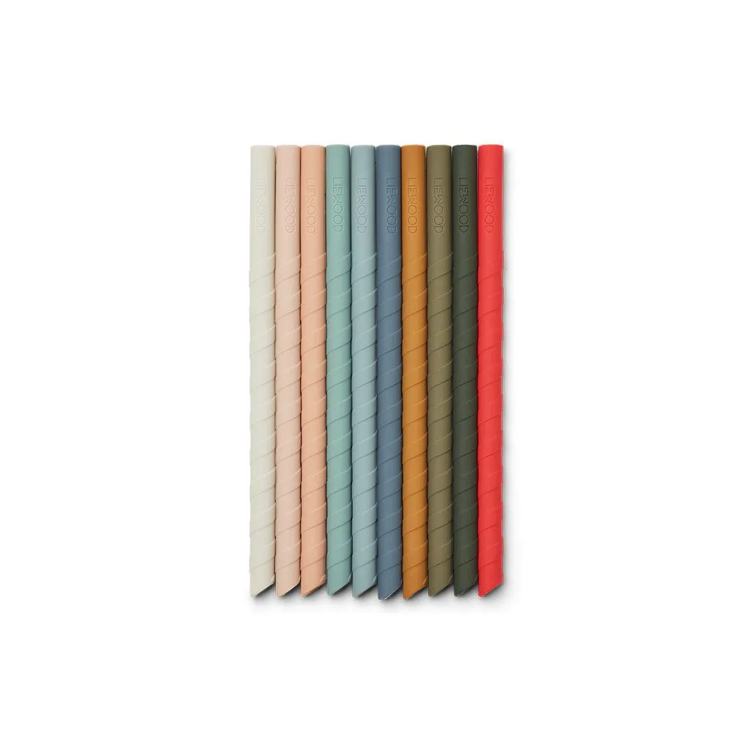 Liewood Timoti Straw - 10 Pack - Multi Mix