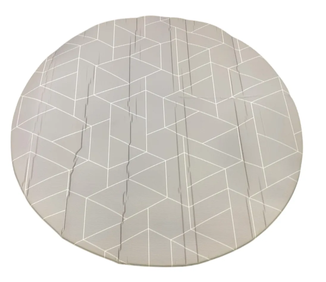 Little BOT Ofie Play Mat, Round, Zen Line   Triangle