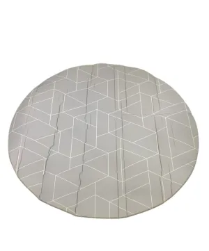 Little BOT Ofie Play Mat, Round, Zen Line   Triangle