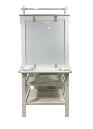 Little Partners Deluxe Learn 'N Play Art Center Easel, Soft White
