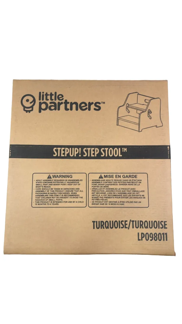 Little Partners Toddler Step Up Stool, Turquoise