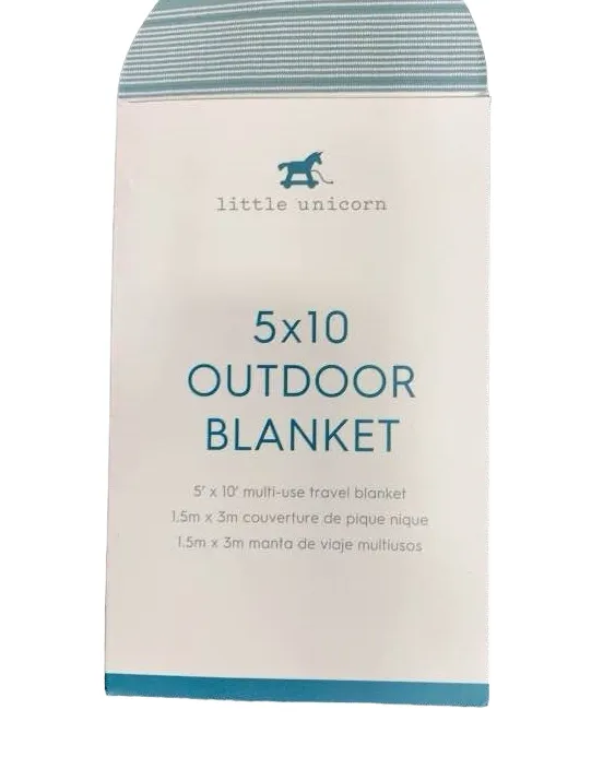 Little Unicorn 5 X 10 Outdoor Blanket, Shoreline Stripe