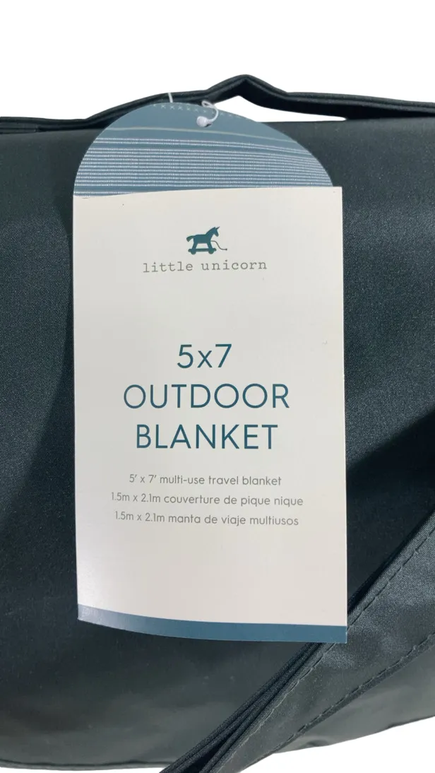 Little Unicorn 5 x 7 Outdoor Blanket, Shoreline Stripe