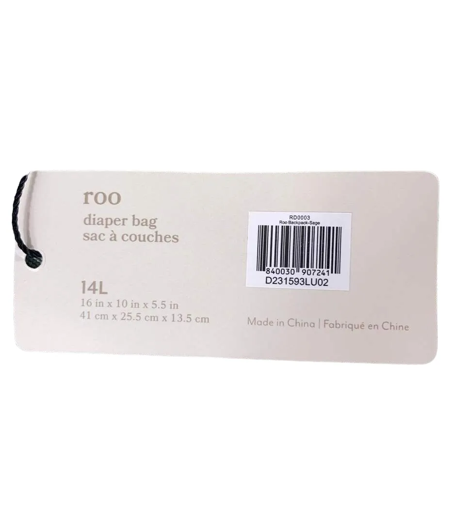 Little Unicorn Red Rovr Roo Lightweight Backpack Diaper Bag, Navy