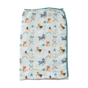LouLou Lollipop Muslin Baby Quilt, Superhero Dog