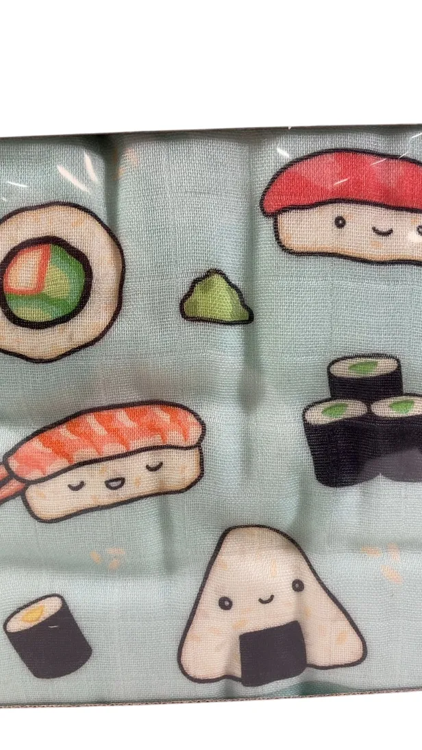 LouLou Lollipop Muslin Baby Quilt, Sushi