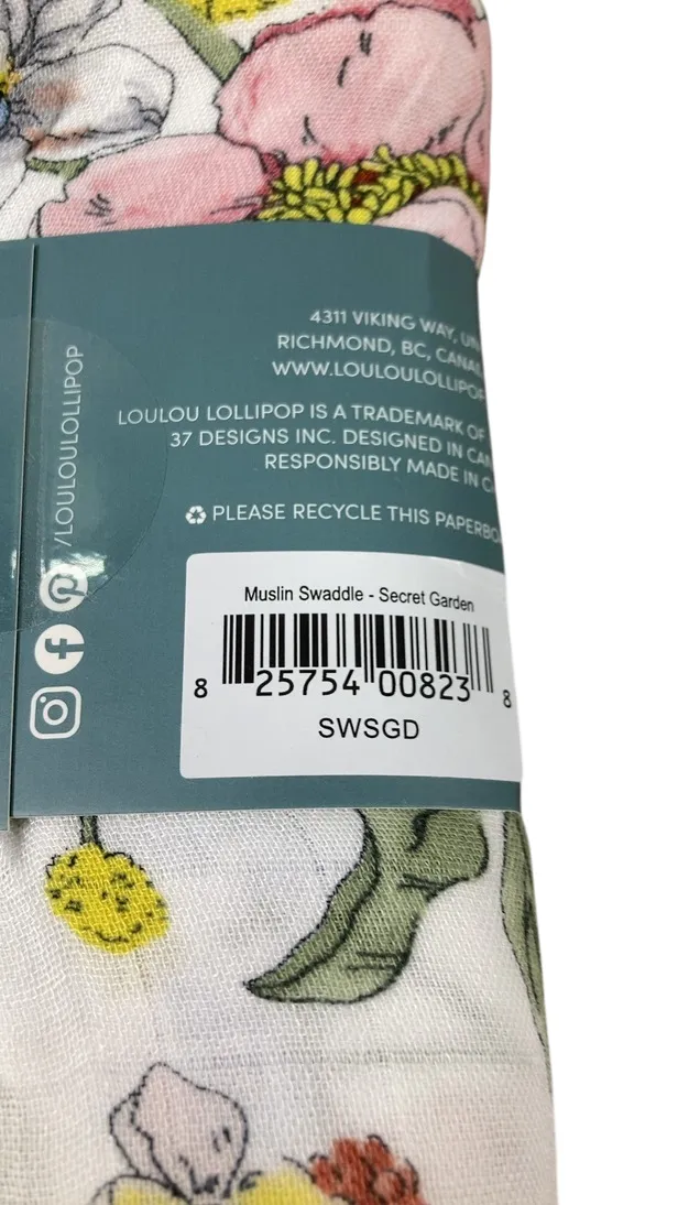 LouLou Lollipop Swaddle, Secret Garden