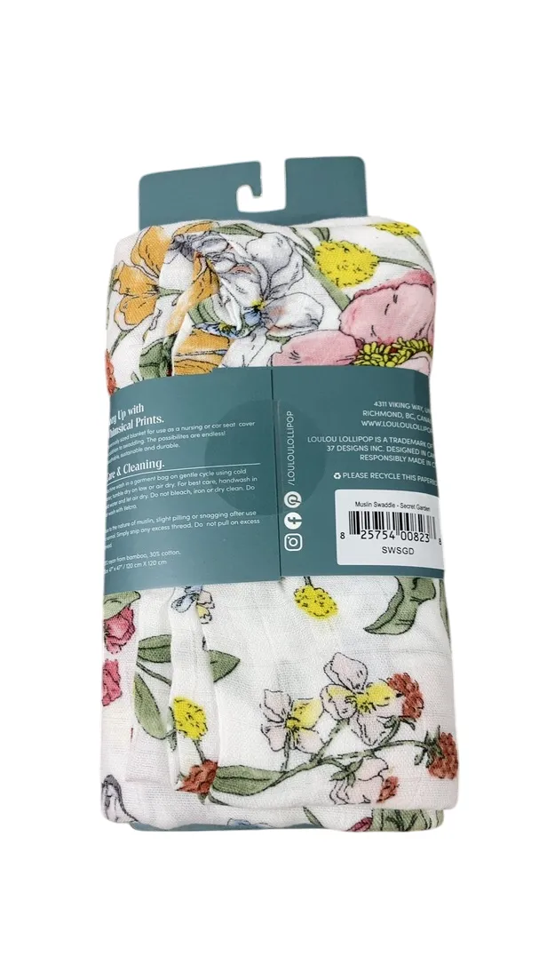 LouLou Lollipop Swaddle, Secret Garden