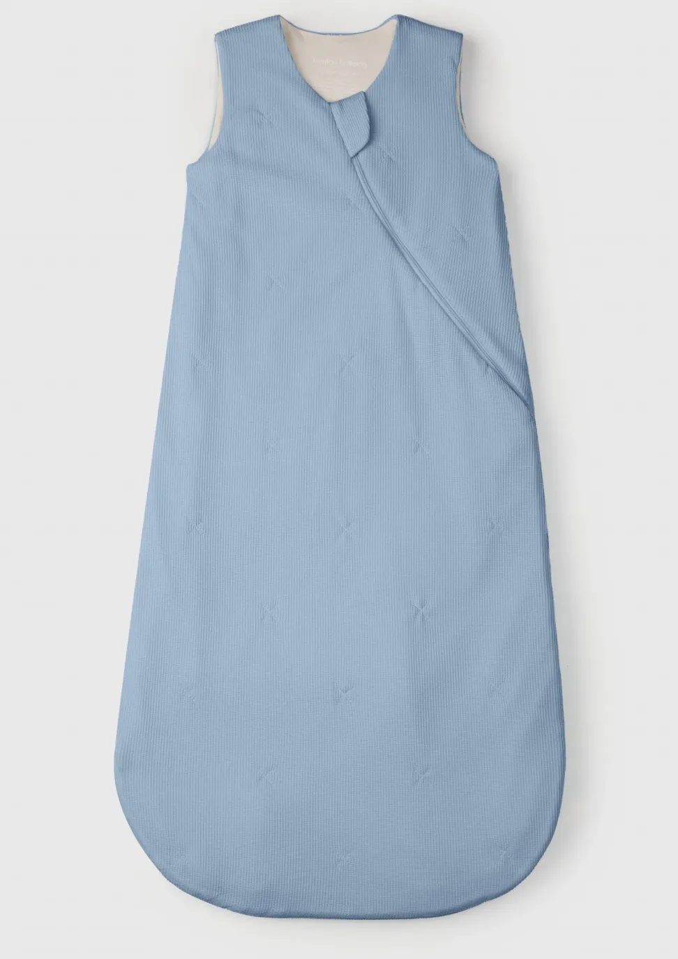 LouLou Lollipop Tencel Sleep Bag, 0-6 Months, 1.0 TOG, Smoke Blue, Waffle