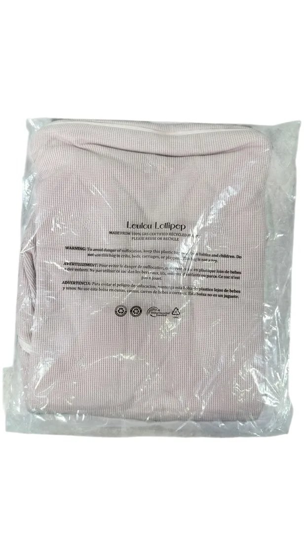 LouLou Lollipop Tencel Sleep Bag, Blush Pink, 0-6 Months, 1.0 TOG, Waffle