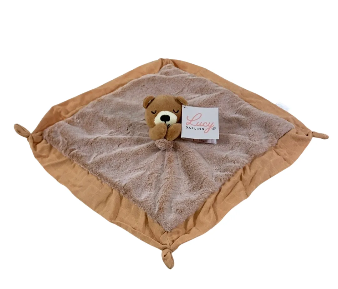 Lucy Darling Lovey Security Blanket, Bear