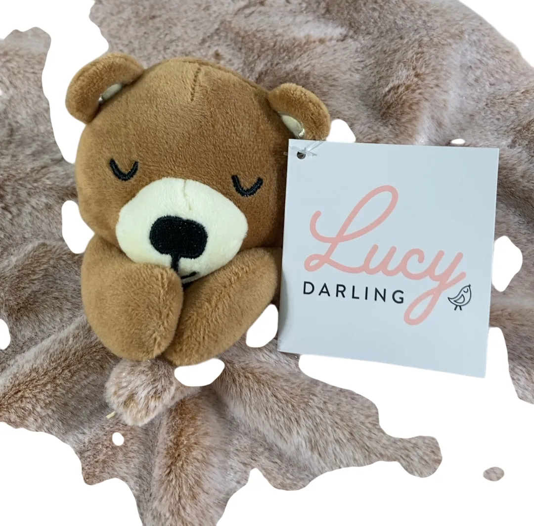 Lucy Darling Lovey Security Blanket, Bear